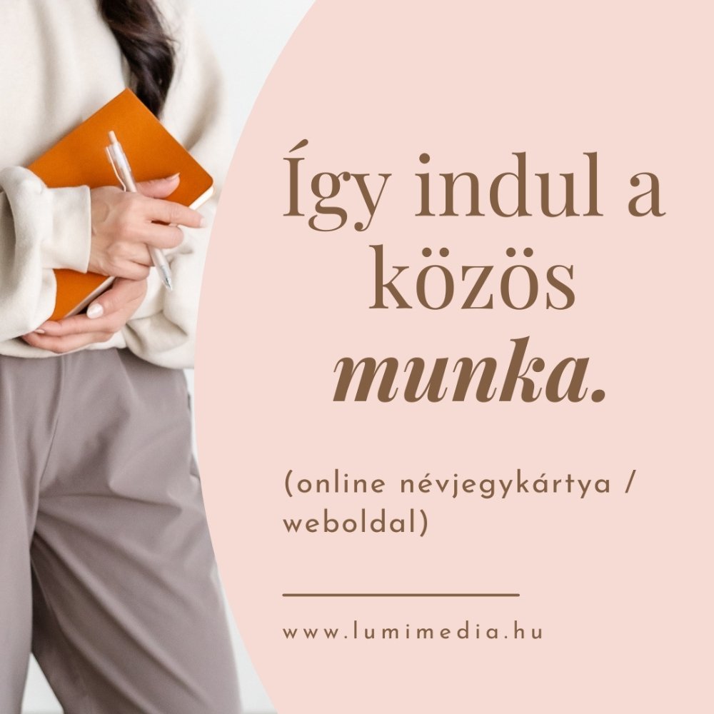 Instagram-bejegyzés a közös weboldal- és névjegykártya-készítés folyamatáról