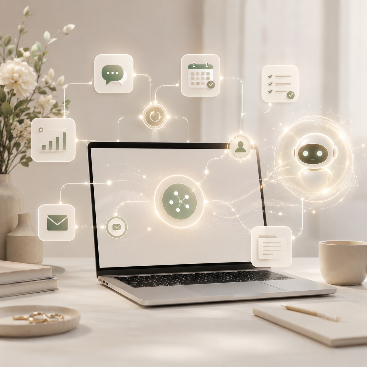 Digitális rendszerek és AI automatizmusok laptopon és mobiltelefonon